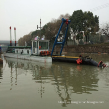 Draga de succión con cortador de arena de río de 10 pulgadas para depósito / maquinaria de ingeniería